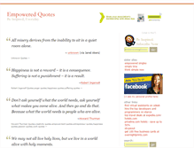 Tablet Screenshot of empoweredquotes.com